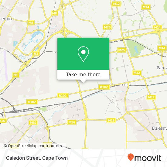 Caledon Street map