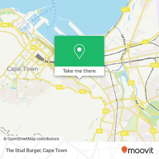 The Stud Burger map