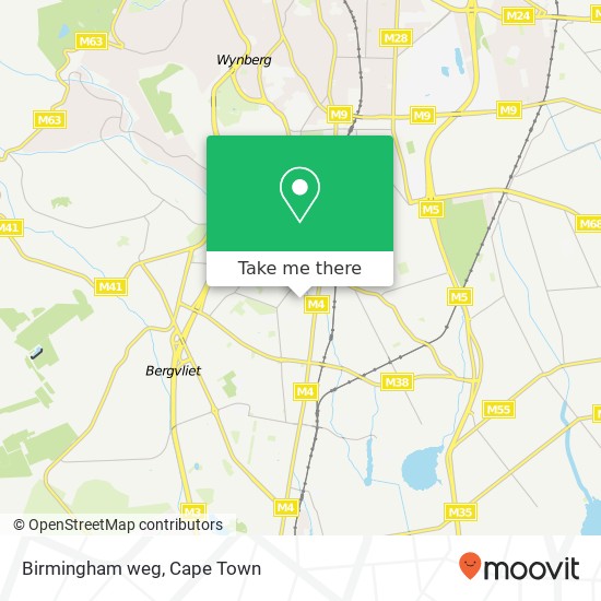 Birmingham weg map