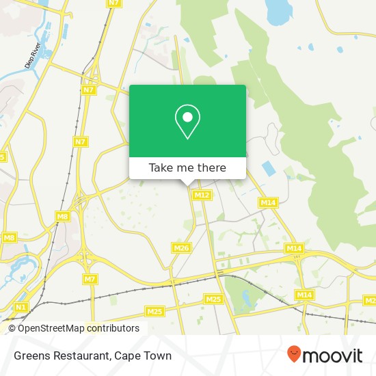 Greens  Restaurant map