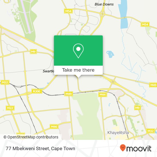 77 Mbekweni Street map