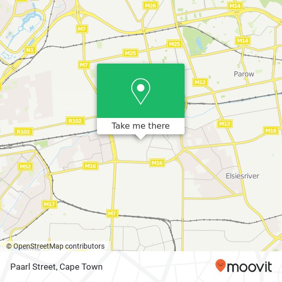 Paarl Street map