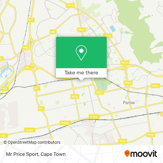 Mr Price Sport map