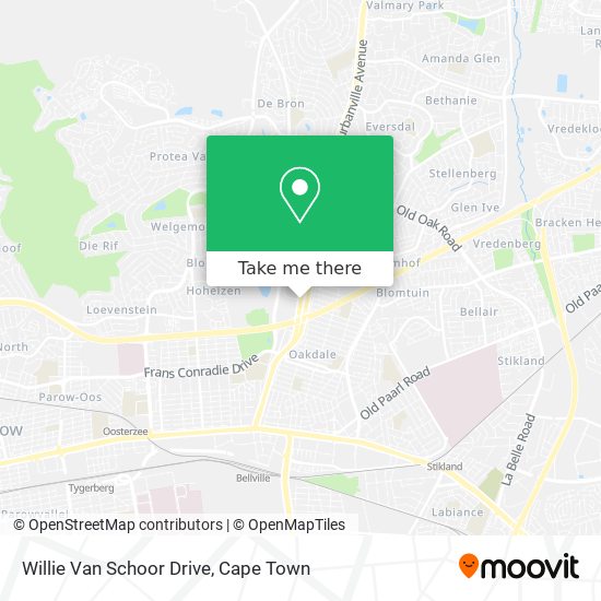 Willie Van Schoor Drive map