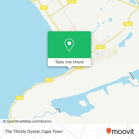 The Thirsty Oyster map