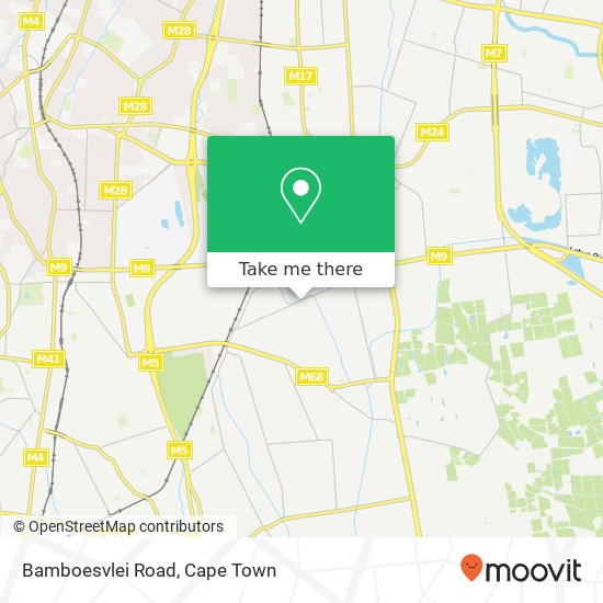 Bamboesvlei Road map