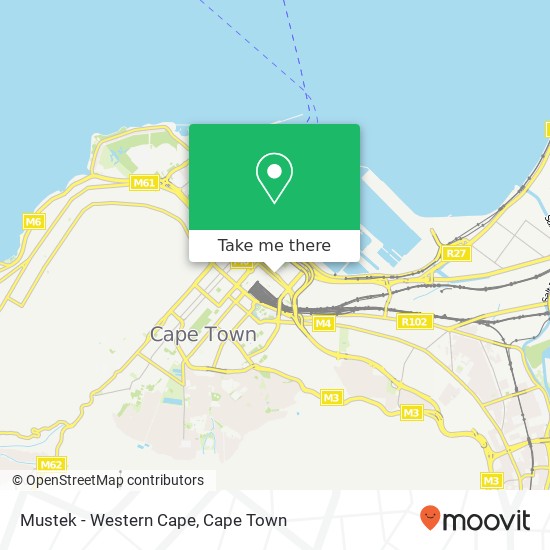 Mustek - Western Cape map