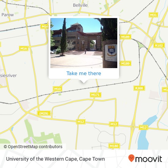 University of the Western Cape map