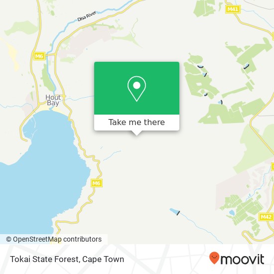 Tokai State Forest map