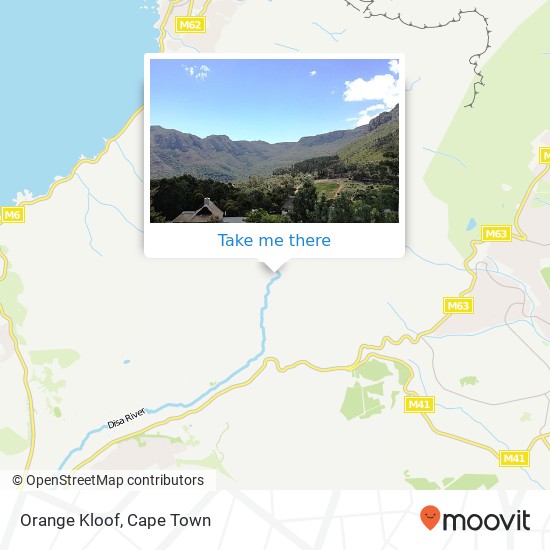 Orange Kloof map