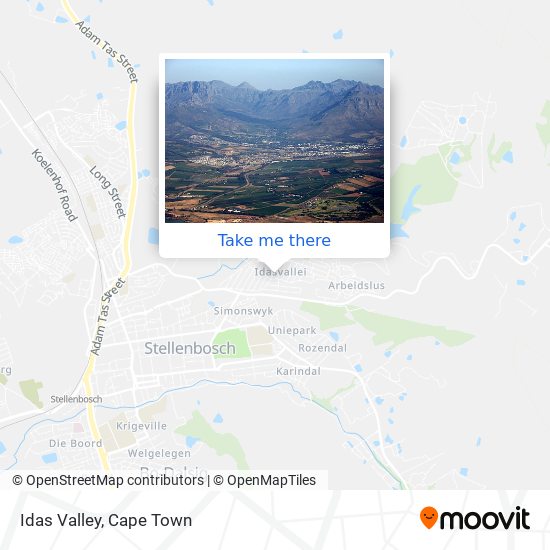 Idas Valley map