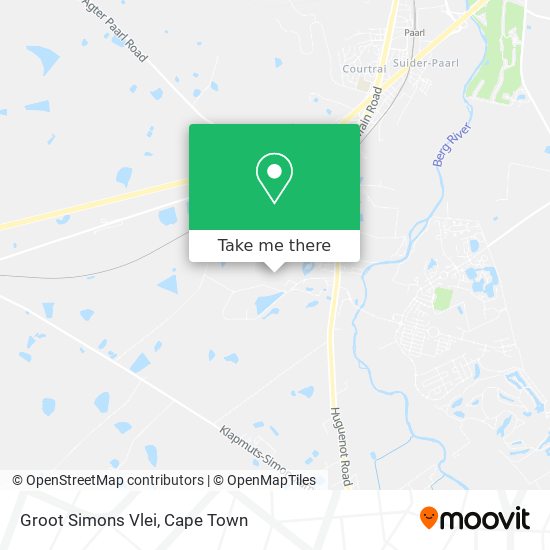 Groot Simons Vlei map