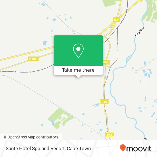 Sante Hotel Spa and Resort map