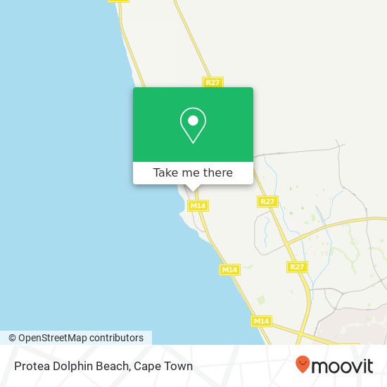 Protea Dolphin Beach map