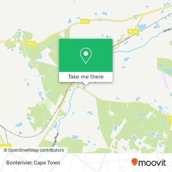 Bonterivier map