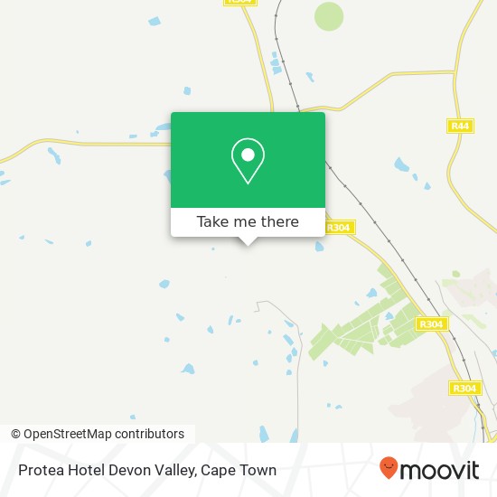 Protea Hotel Devon Valley map