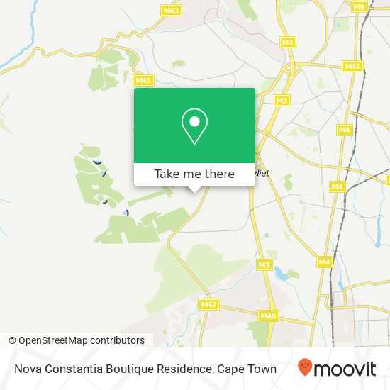 Nova Constantia Boutique Residence map