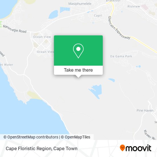 Cape Floristic Region map