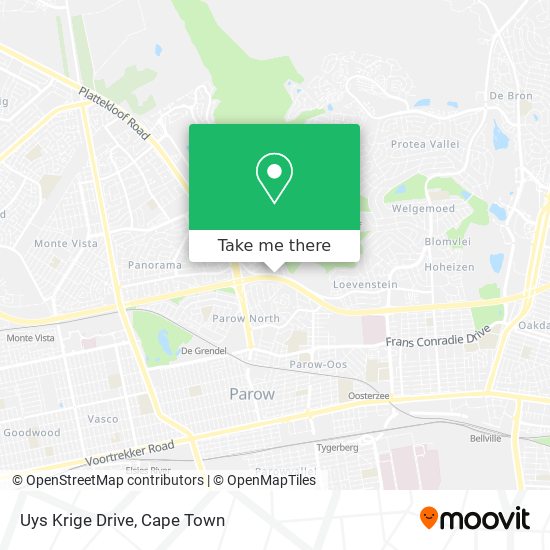 Uys Krige Drive map