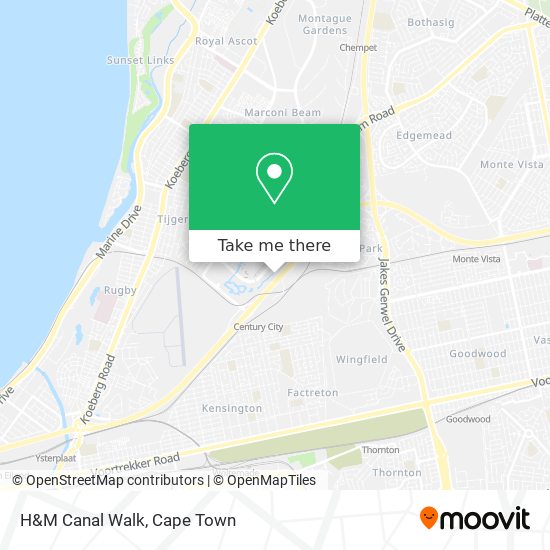 H&M Canal Walk map