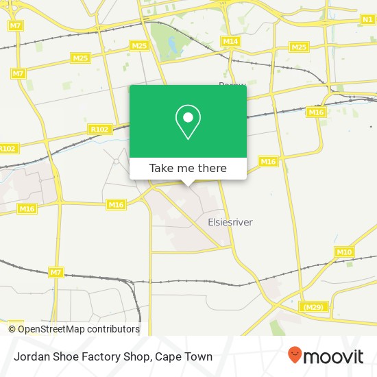 Jordan Shoe Factory Shop map