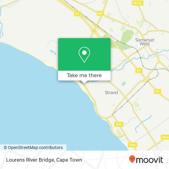 Lourens River Bridge map