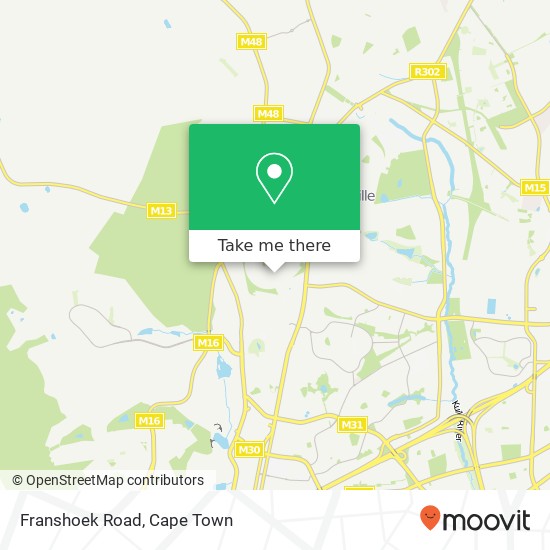 Franshoek Road map