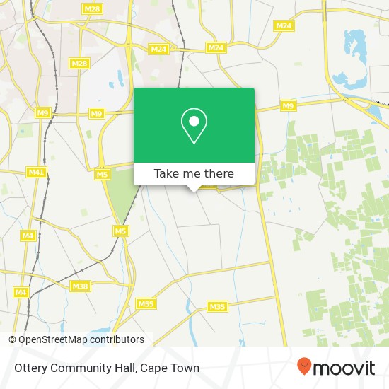 Ottery Community Hall map