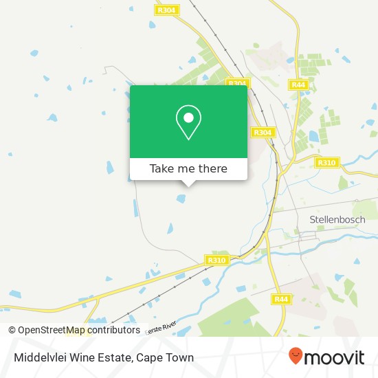 Middelvlei Wine Estate map
