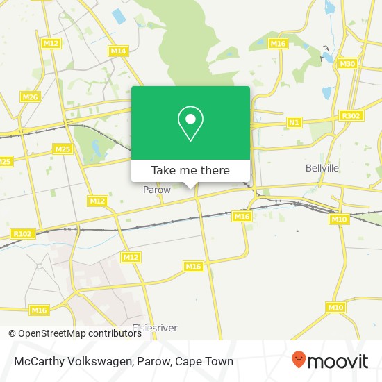 McCarthy Volkswagen, Parow map