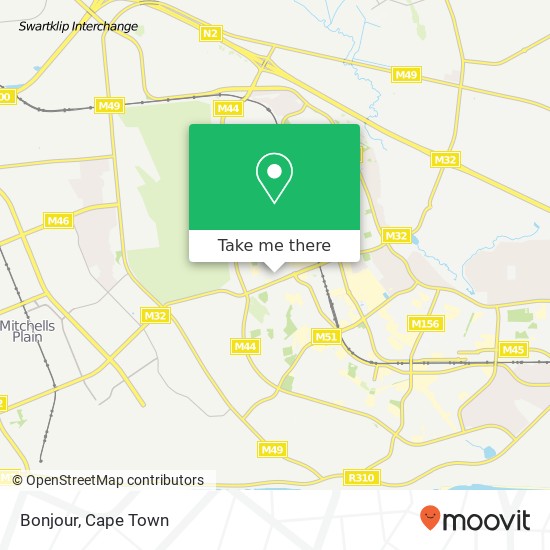 Bonjour, Makabeni Rd Village V1 North Cape Town 7784 map