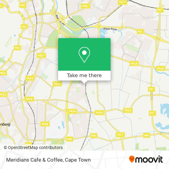 Meridians Cafe & Coffee map