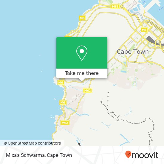 Mixa's Schwarma, Kloof Rd Cape Town 8001 map