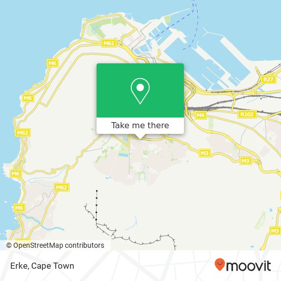 Erke, Myrtle Rd Oranjezicht Cape Town 8001 map