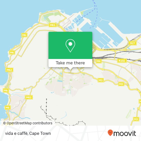 vida e caffè, 130, Buitenkant St Gardens Cape Town 8001 map