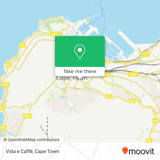 Vida e Caffé, 62, Roeland St Gardens Cape Town 8001 map