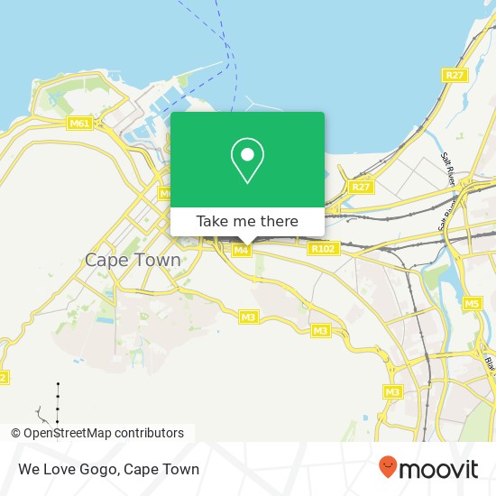 We Love Gogo, Brook St Woodstock Cape Town 7925 map