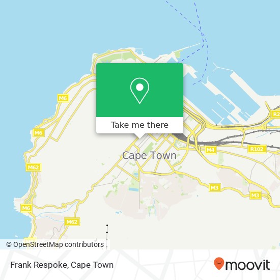 Frank Respoke, Bree St Cape Town 8001 map