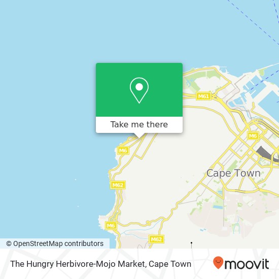 The Hungry Herbivore-Mojo Market, Regent Rd Sea Point Cape Town 8005 map