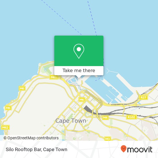 Silo Rooftop Bar, Silo Sq V&A Waterfront Cape Town 8001 map