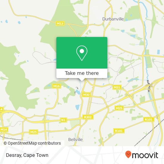 Desray, Stellenbosch Univ. Satellite Campus Cape Town 7550 map