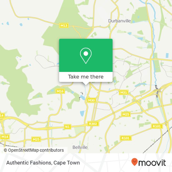 Authentic Fashions, Stellenbosch Univ. Satellite Campus Cape Town 7550 map
