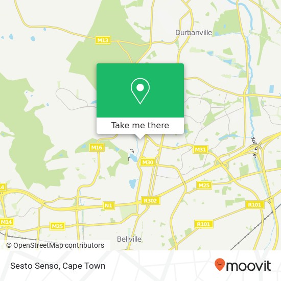Sesto Senso, Stellenbosch Univ. Satellite Campus Cape Town 7550 map