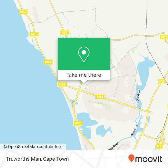 Truworths Man, Table View Blouberg 7441 map