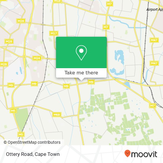 Ottery Road map