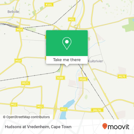 Hudsons at Vredenheim map