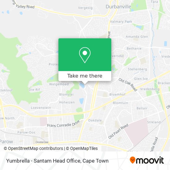 Yumbrella - Santam Head Office map