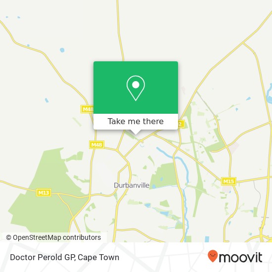 Doctor Perold GP map