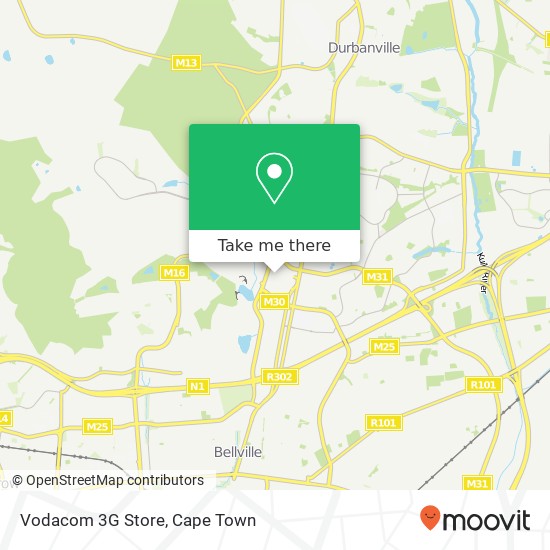 Vodacom 3G Store map