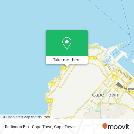 Radisson Blu - Cape Town map